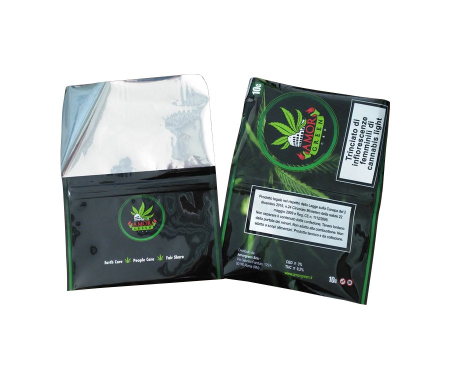Custom printed hand rolling tobacco pouch bag