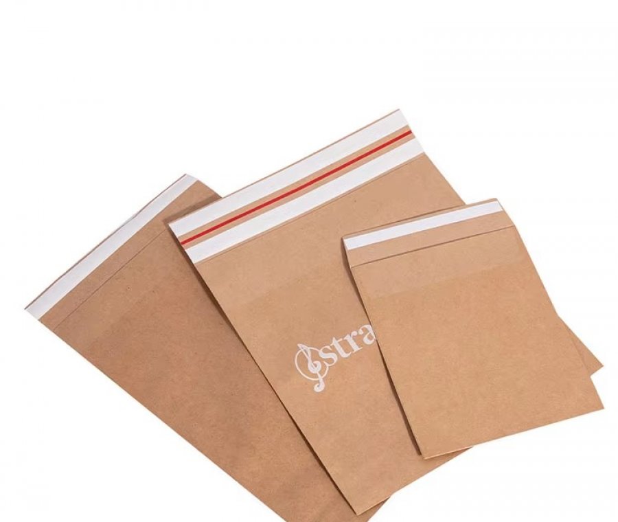 Custom Print Brown Kraft Paper Postage Bags Shipping Bags Paper Mailing Bag