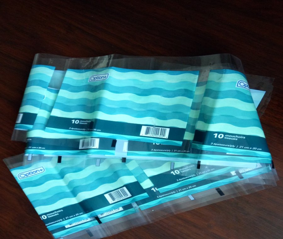 Custom Printed Plastic Film Roll for Tissue Paper Packaging Bag