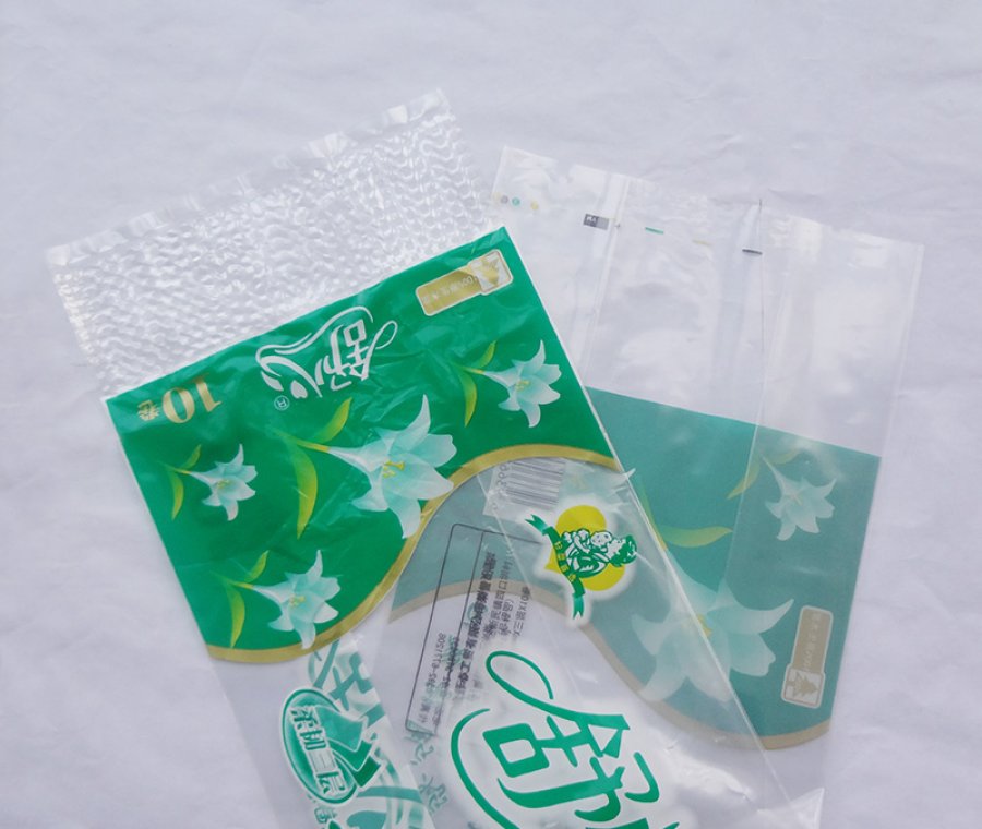 Custom Printed Toilet Paper poly bag Tissue Plastic Packaging Bag