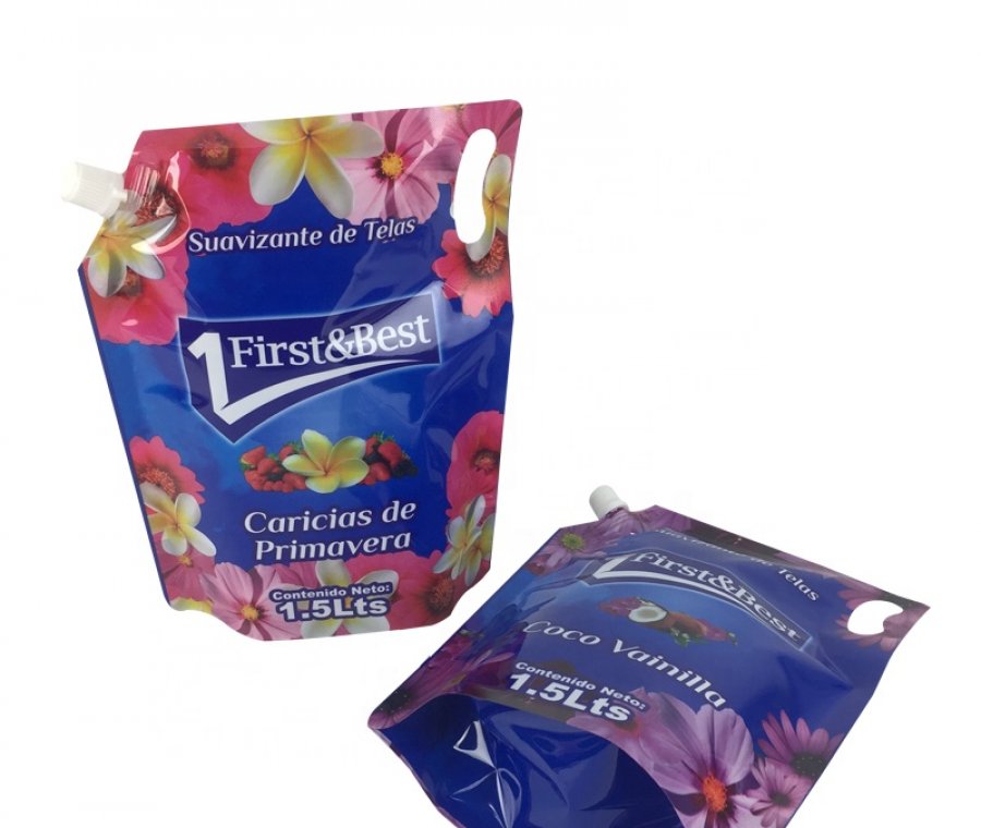Custom Detergent Refill Spout Pouch Stand‑Up Bag Liquid Laundry Detergent Flexible Packaging Pouch